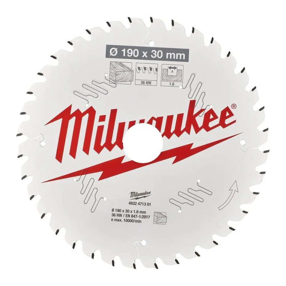 Cumpara Milwaukee 4932471301 PANZA CIRCULAR PT. LEMN CSB P W 190x30x1.6x36 ATB de la Mesterul Minune