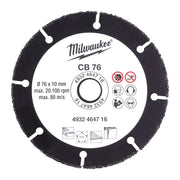 Cumpara Milwaukee 4932464716 DISC DE TAIAT UNIVERSAL CU CARBURA 76 MM de la Mesterul Minune