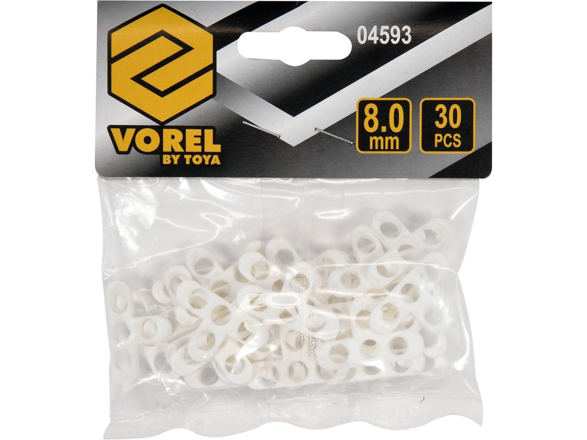 DISTANȚIERE TIP T 8,0MM, 30 BUC VOREL 04593