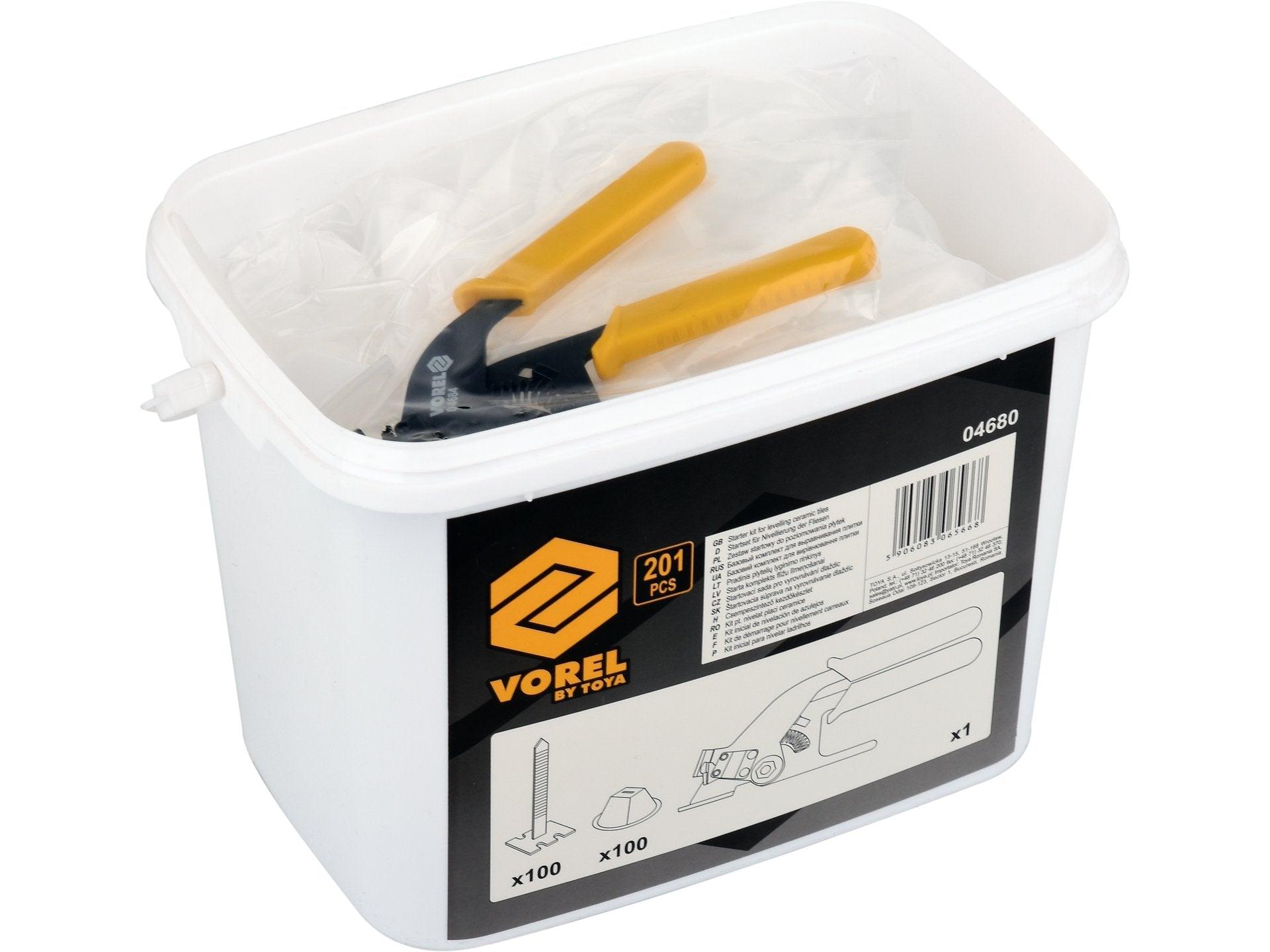 KIT PENTRU NIVELAT PLĂCI CERAMICE, 201 BUC VOREL 04680