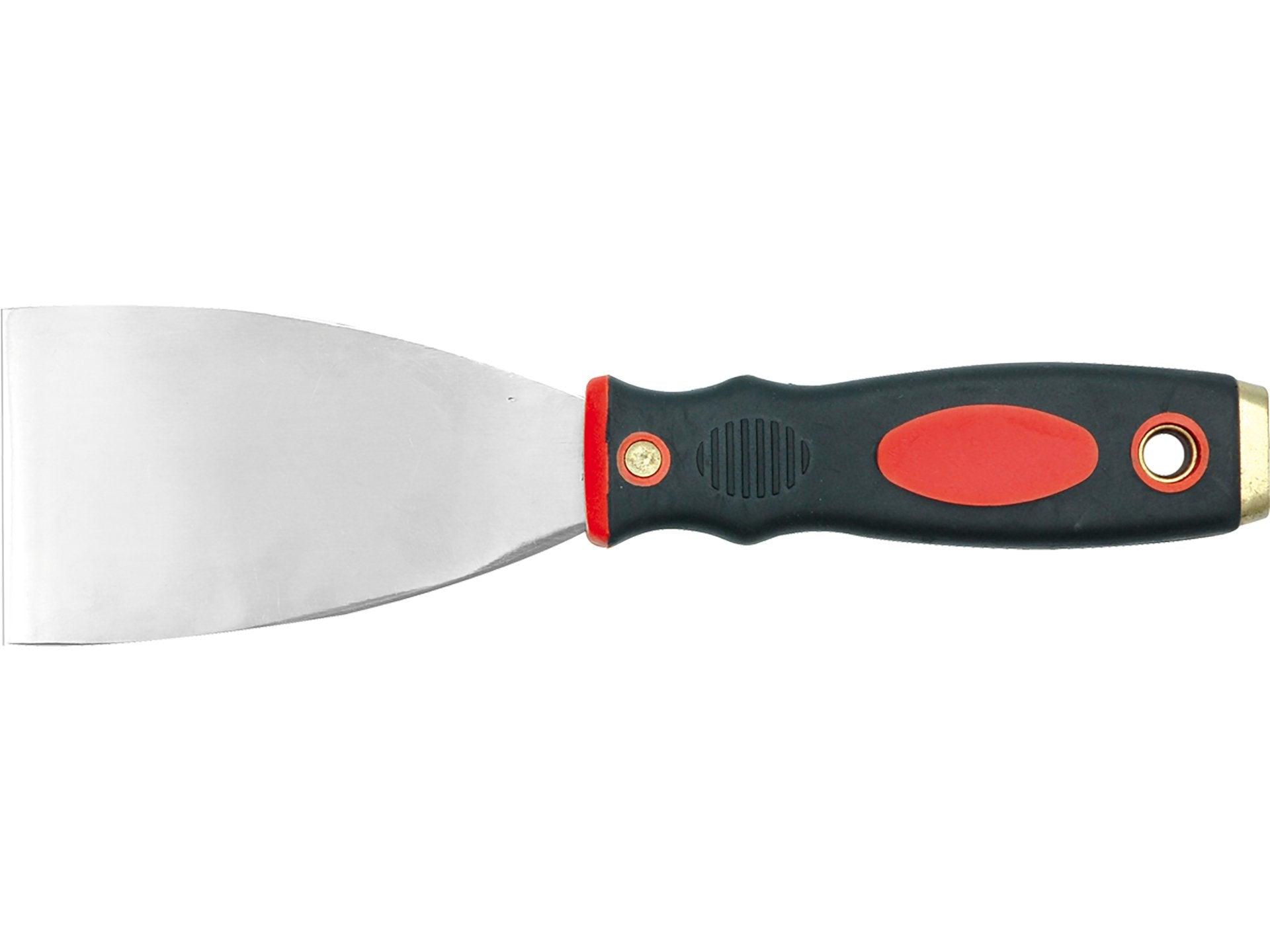ȘPACLU DIN OȚEL INOXIDABIL, MÂNER BICOLOR CU INSERȚIE DE ALAMĂ, 5CM VOREL 05903