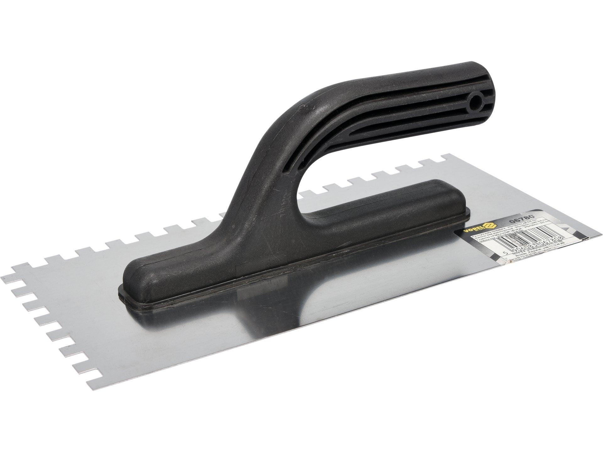 GLETIERĂ INOX CRESTATĂ 270X125MM, 8X8MM VOREL 06780