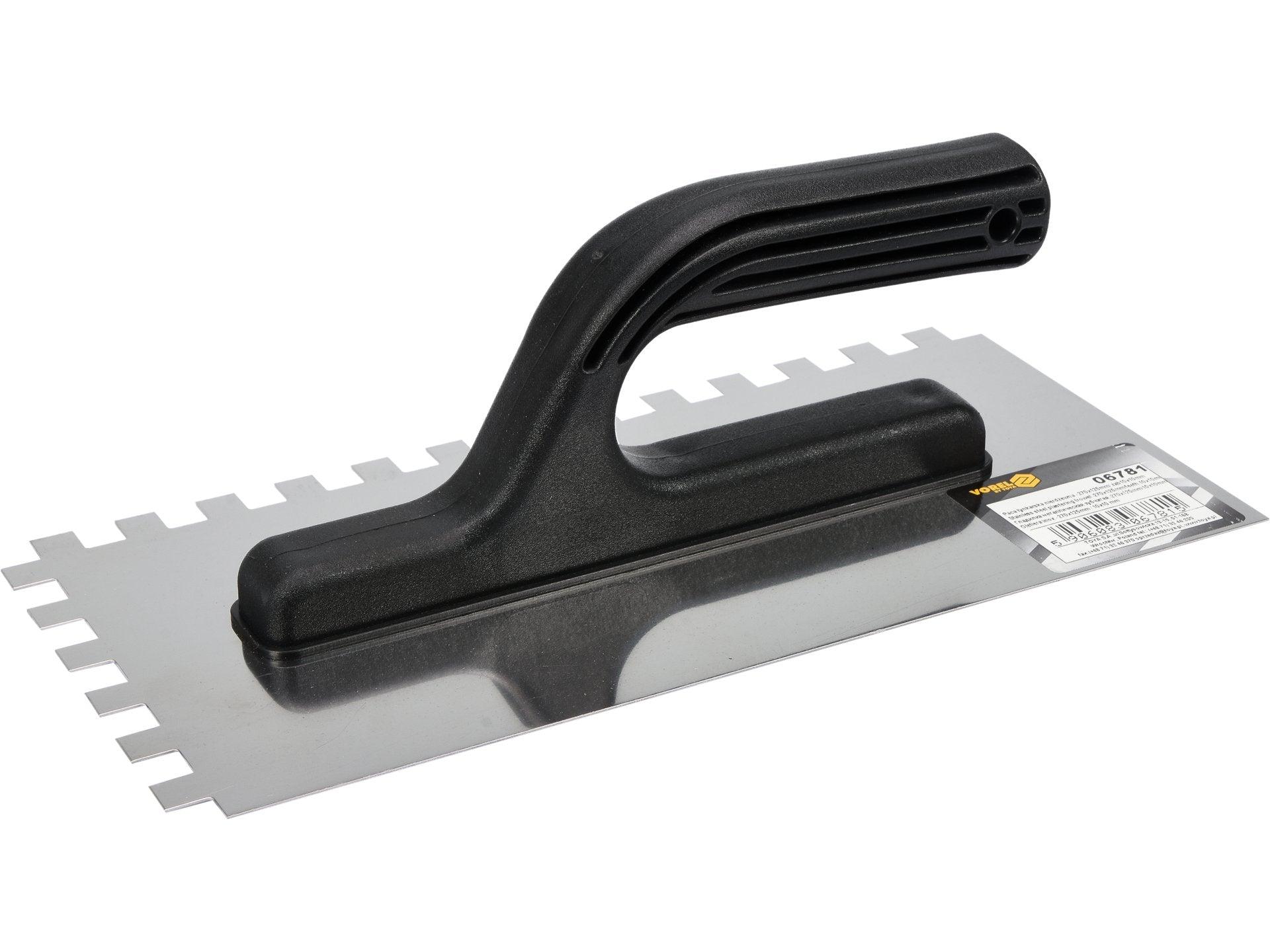 GLETIERĂ INOX CRESTATĂ 270X125MM, 10X10MM VOREL 06781