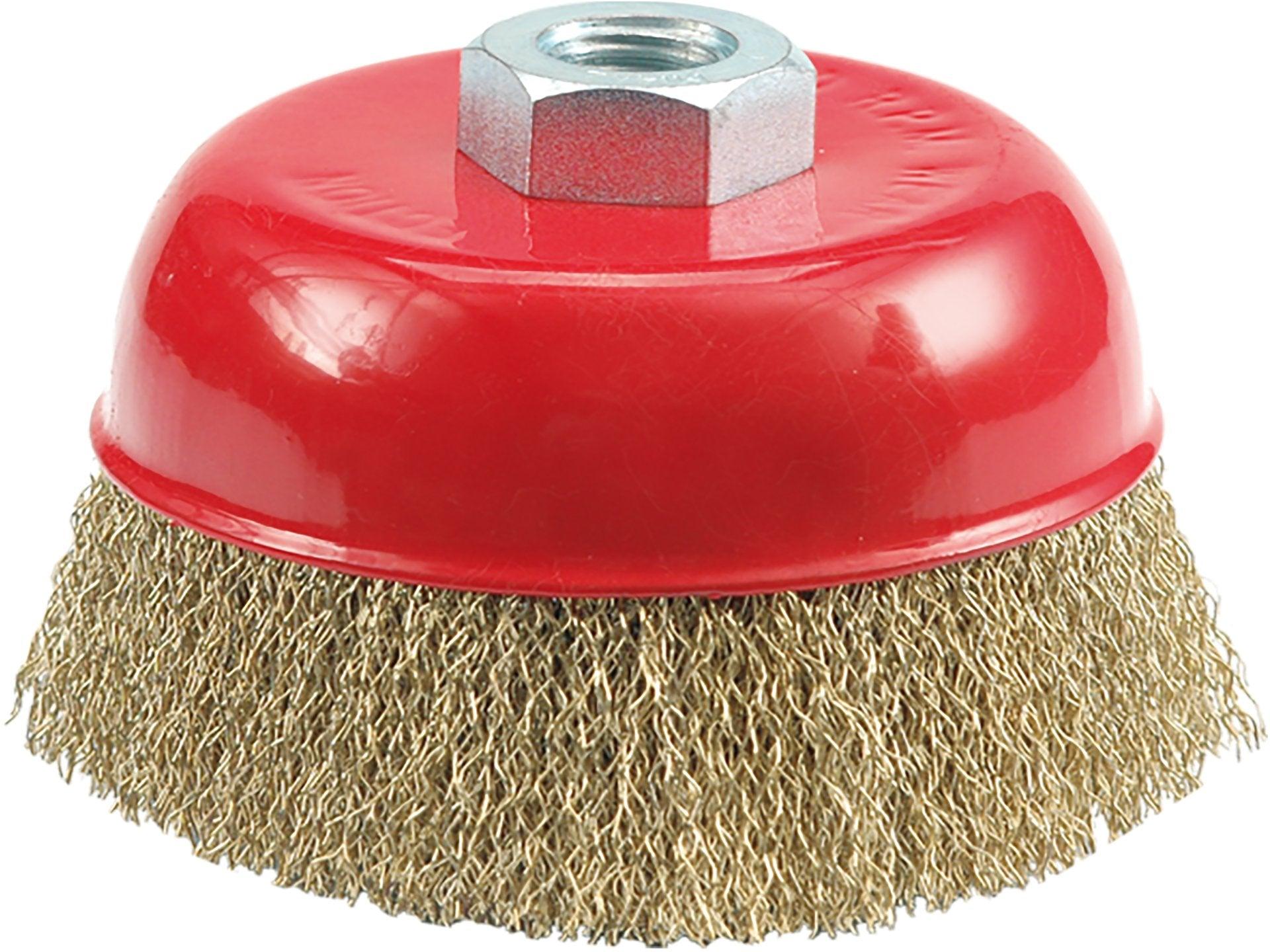 PERIE CUPĂ 100MM M14, SÂRMĂ ONDULATĂ VOREL 06971