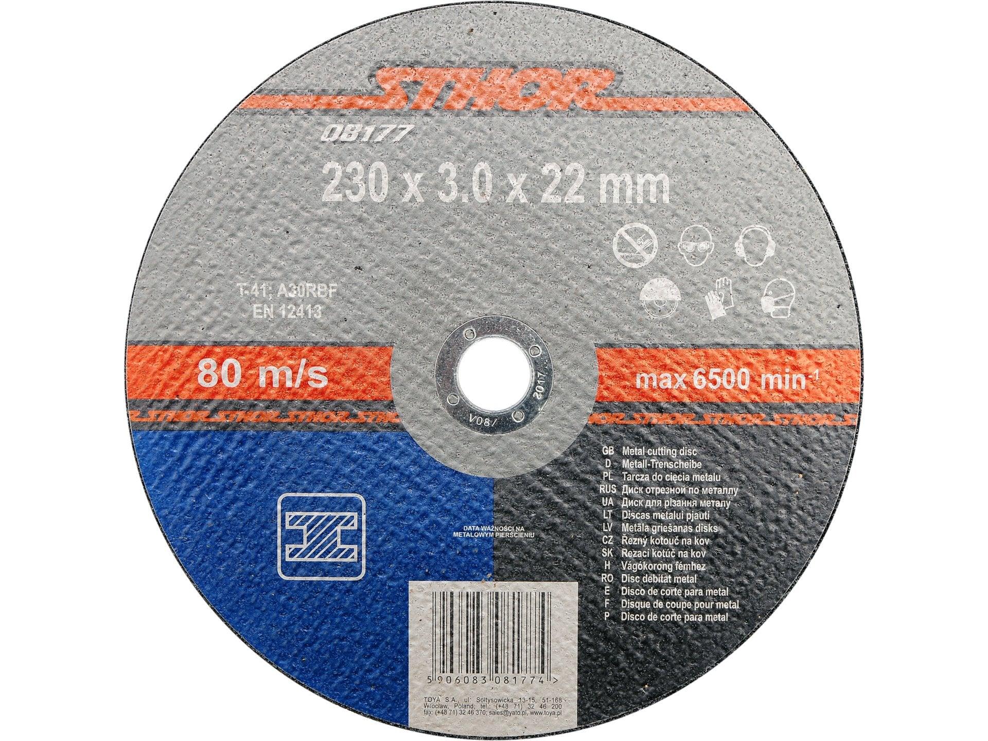 DISC DEBITAT METALE 230X3X22MM, STHOR STHOR 08177