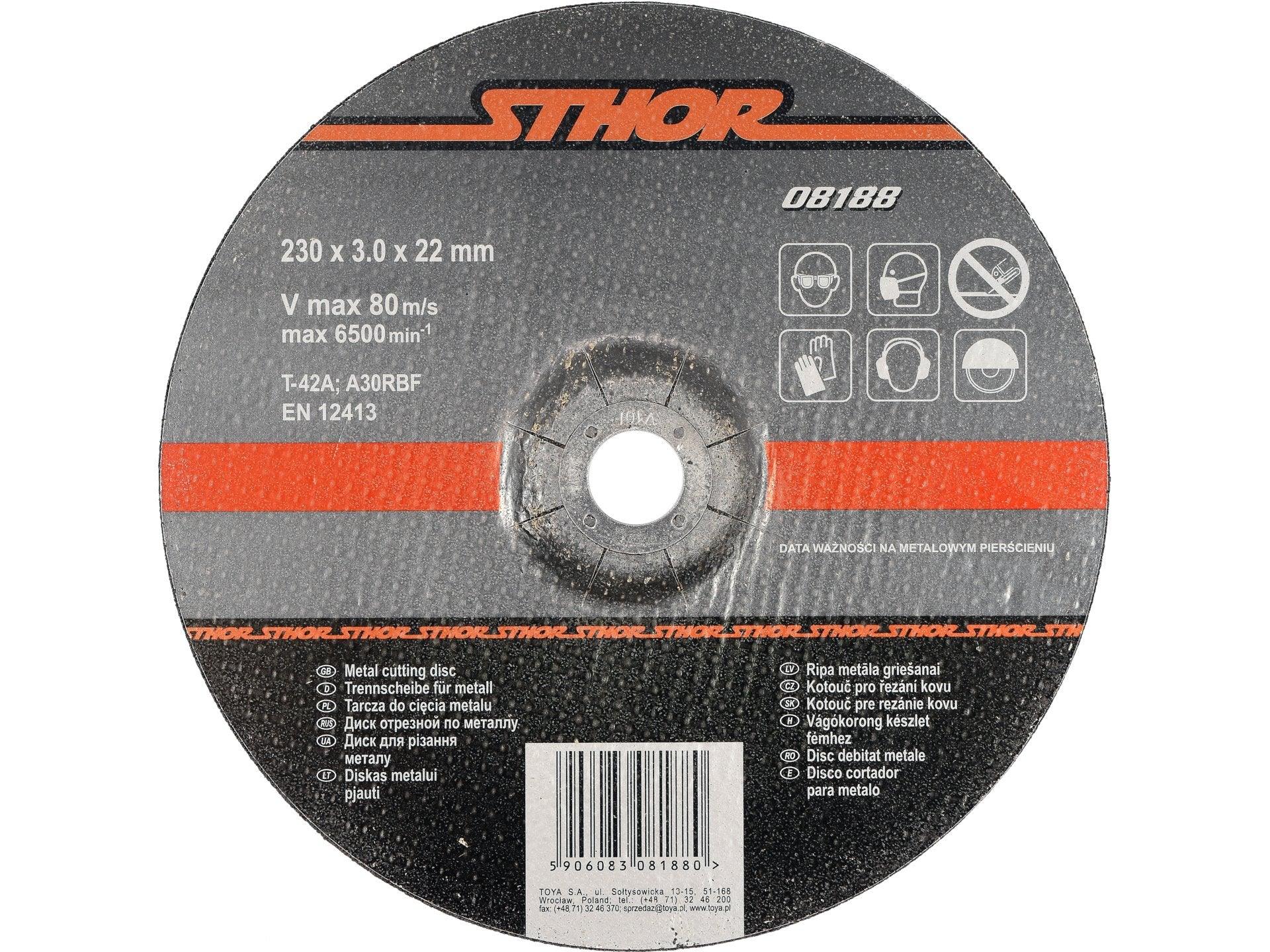 DISC DEBITAT METALE 230X3X22MM, STHOR STHOR 08188