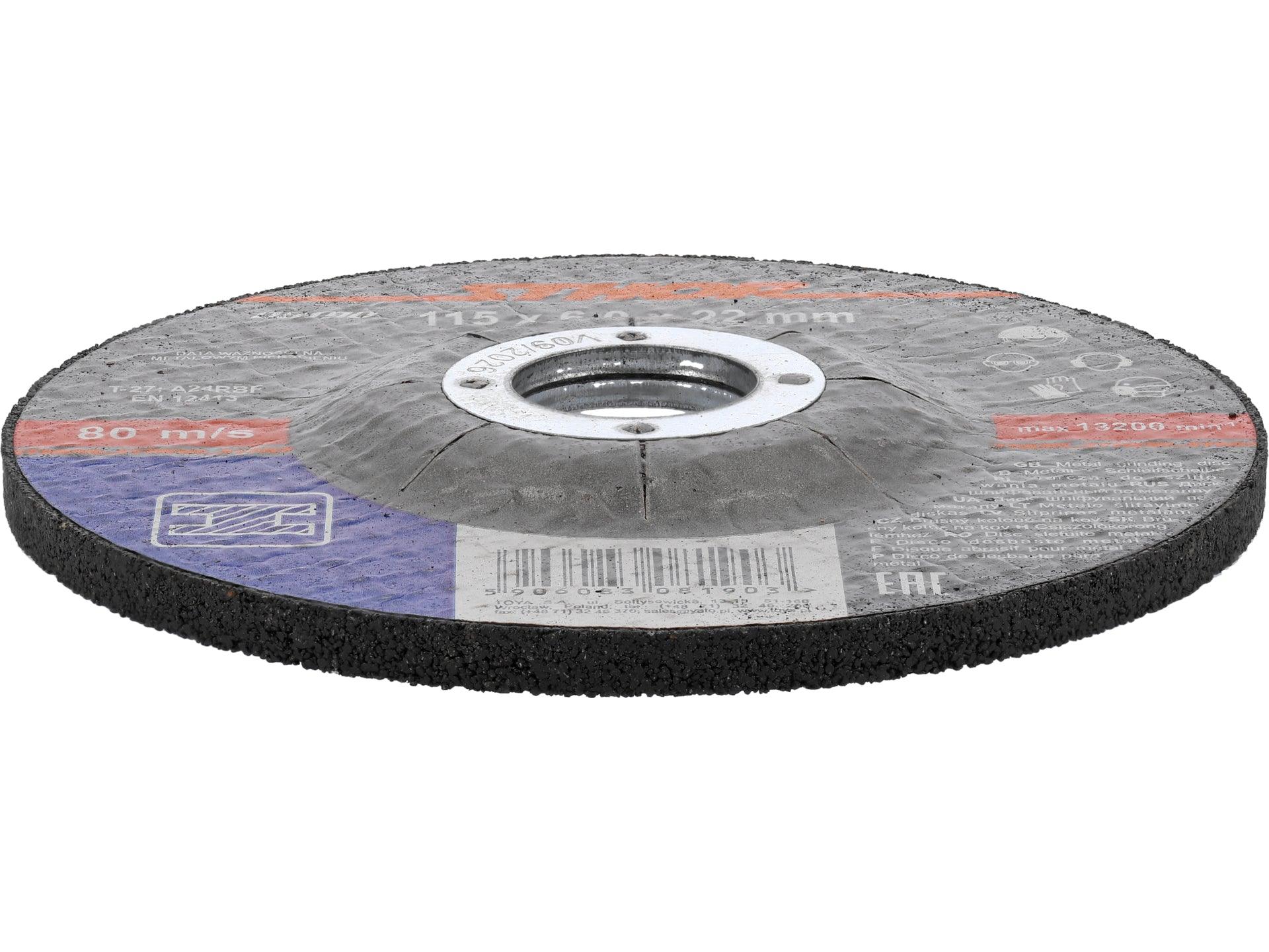 DISC ȘLEFUIT METALE 115X6X22.2MM, STHOR STHOR 08190