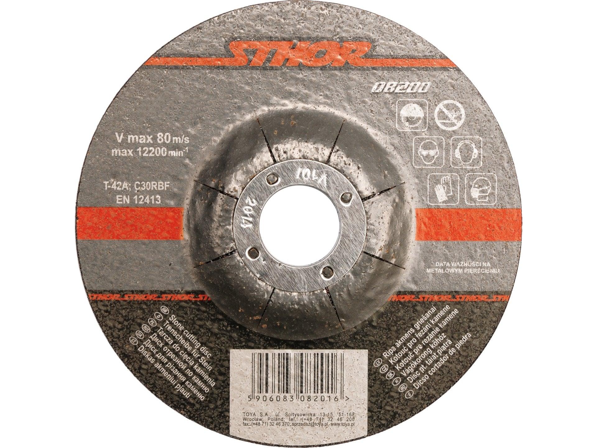 DISC TĂIAT PIATRĂ 115X3X22MM, STHOR STHOR 08200