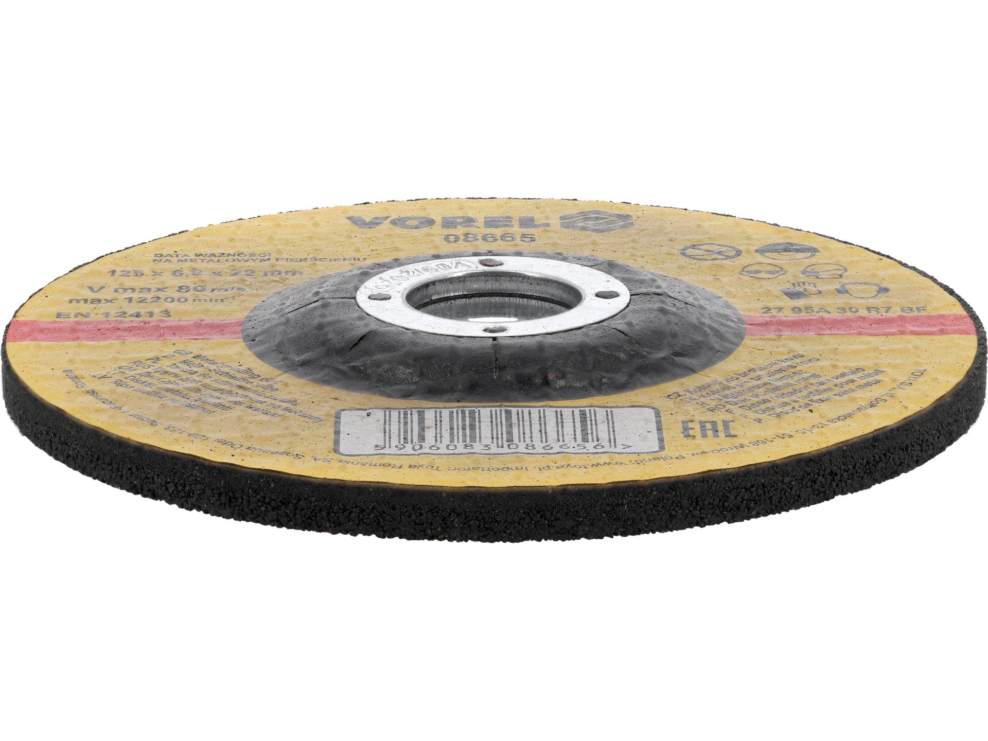 DISC ȘLEFUIT METAL 125X6,8X22MM VOREL 08665