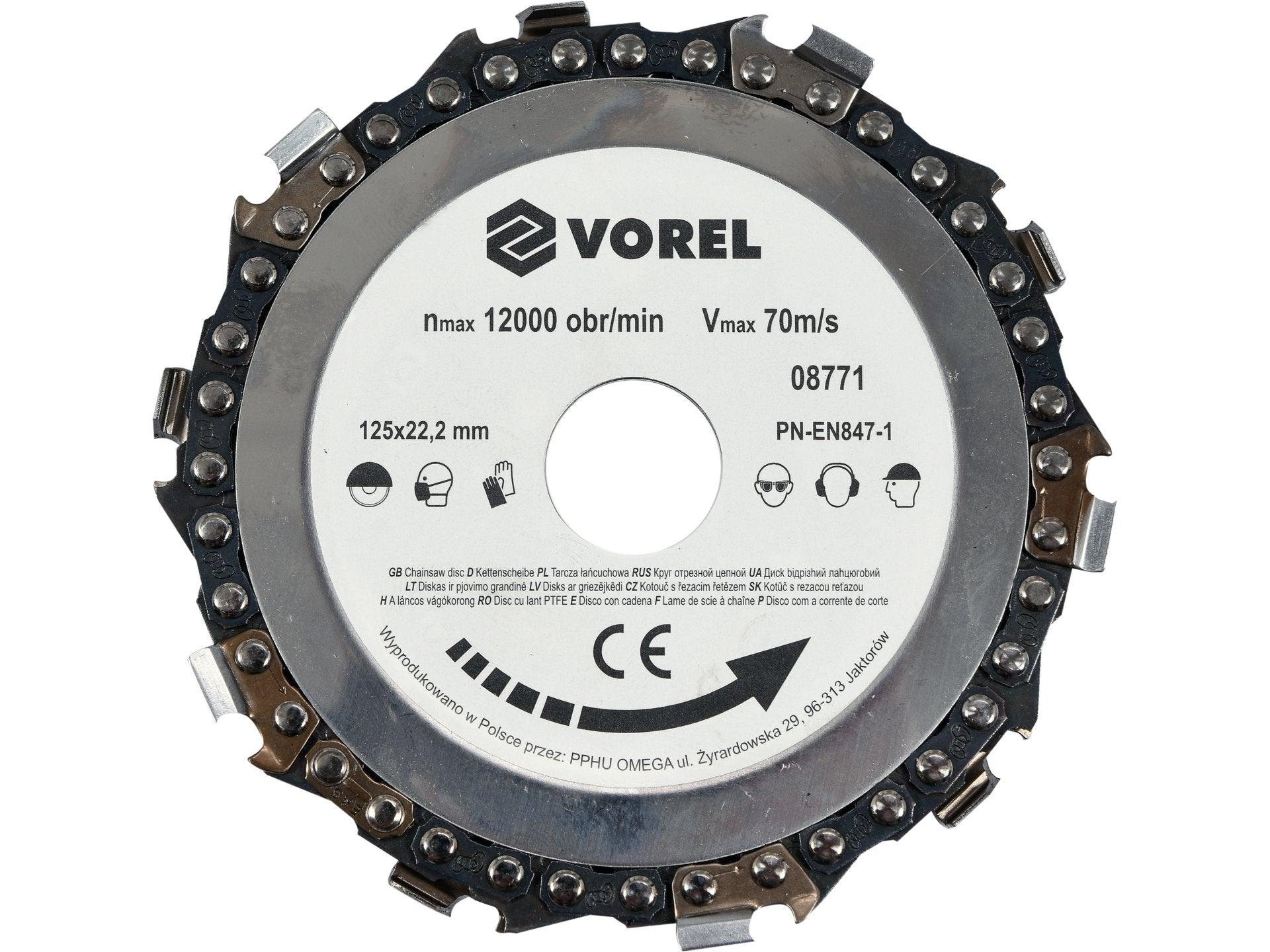 DISC CIRCULAR PENTRU LEMN 125 MM VOREL 08771