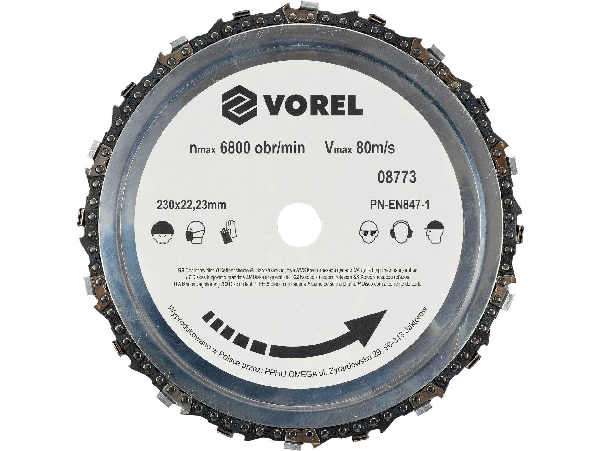 DISC CIRCULAR PENTRU LEMN 230 MM VOREL 08773