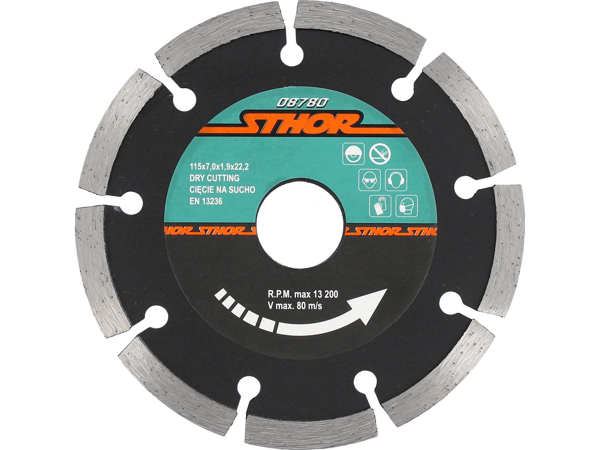 DISC DIAMANTAT SEGMENTAT 115X1.9MM H7 STHOR 08780