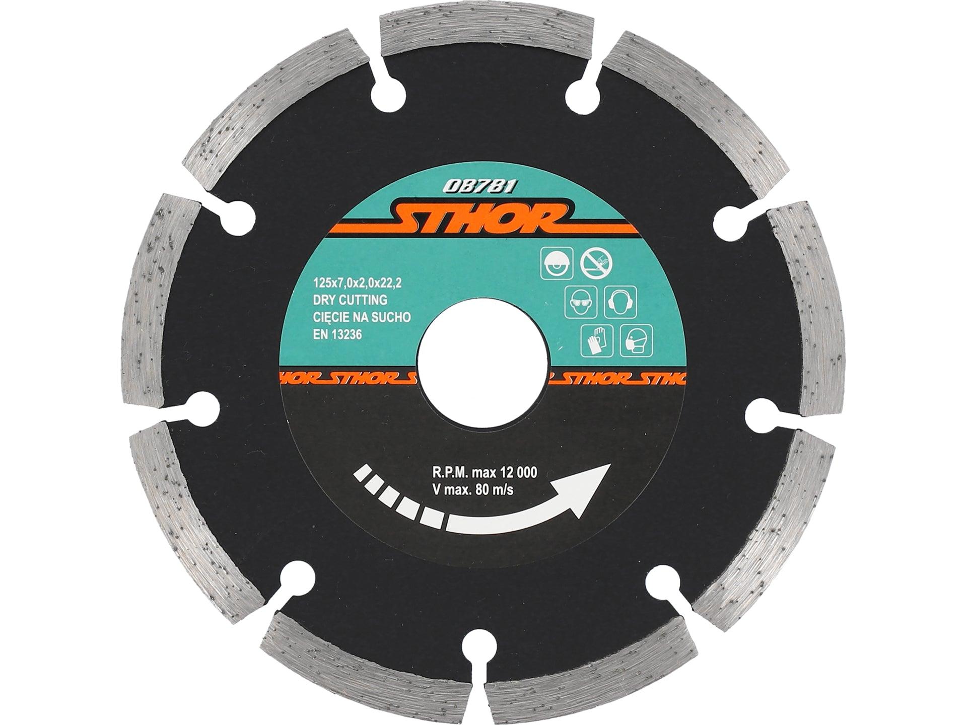 DISC DIAMANTAT SEGMENTAT 125X2MM H7 DISC DIAMANTAT SEGMENTAT 125X2MM H7 STHOR 08781