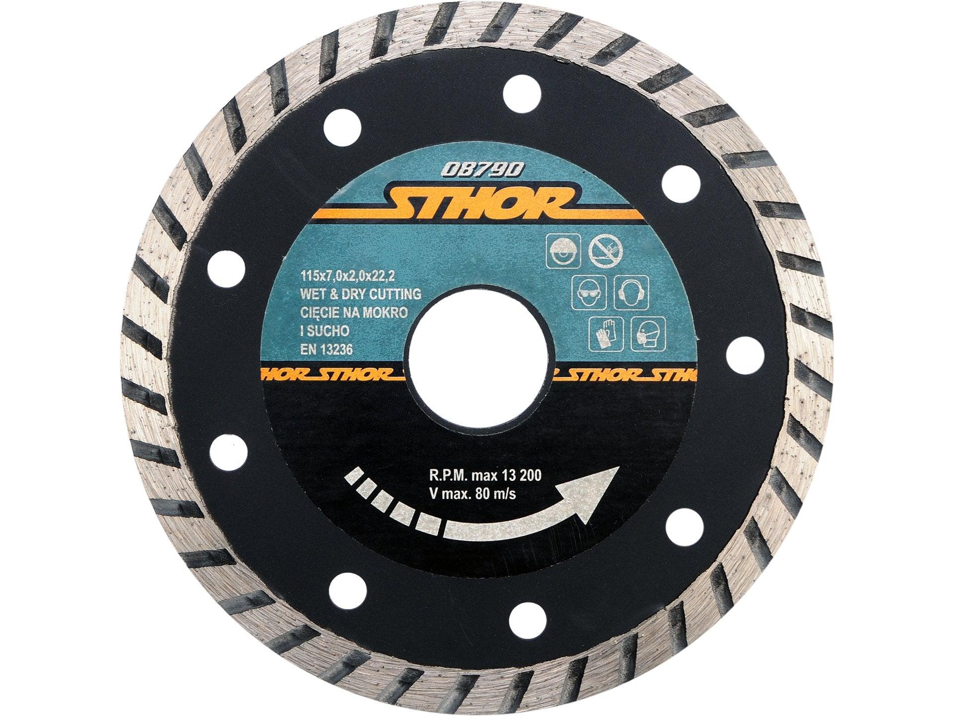 DISC DIAMANTAT TURBO 115X2.7MM H7 STHOR 08790
