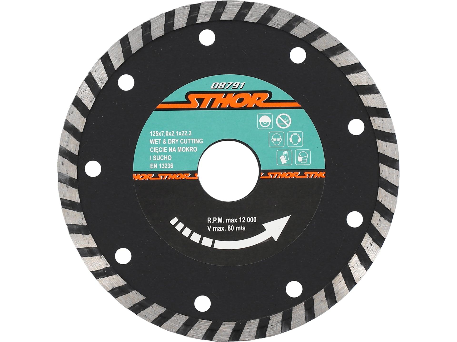 DISC DIAMANTAT TURBO 125X2.1MM H7 DISC DIAMANTAT TURBO 125X2.1MM H7 STHOR 08791