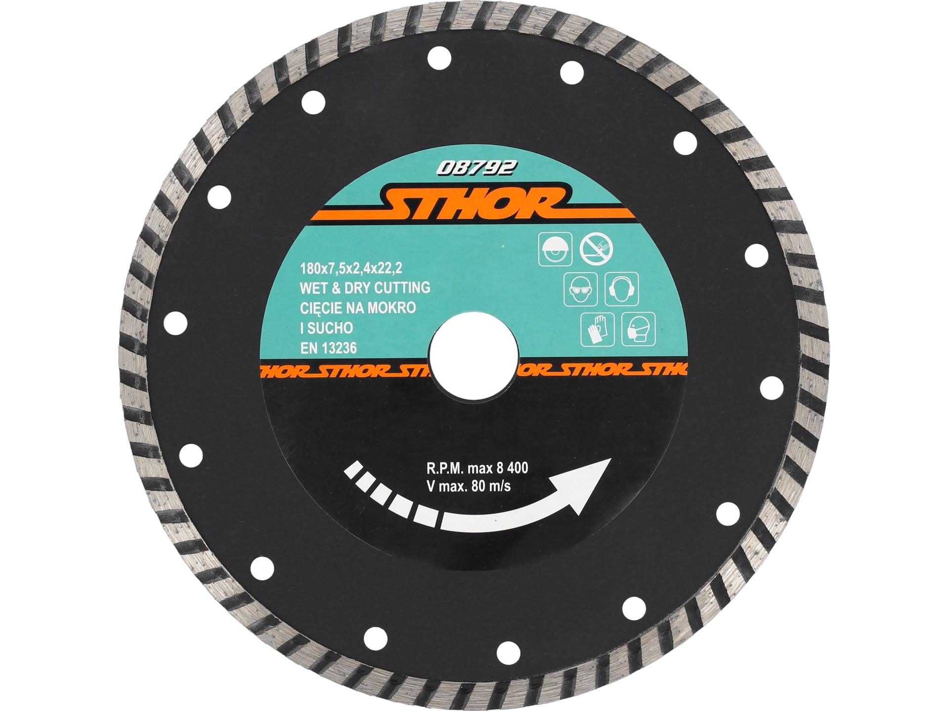 DISC DIAMANTAT TURBO 180X2.4MM H7,5 STHOR 08792