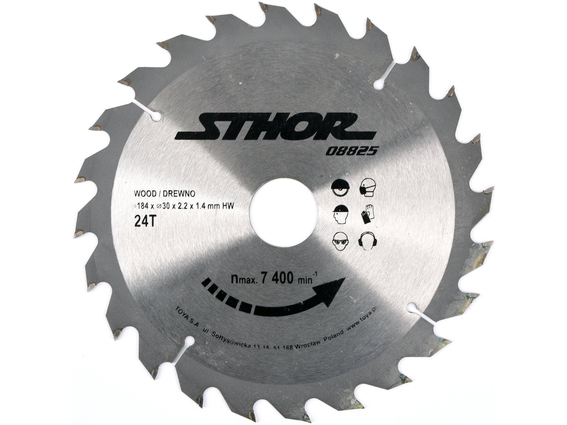 DISC CIRCULAR PENTRU LEMN 184X30X2.2MM T24 STHOR 08825