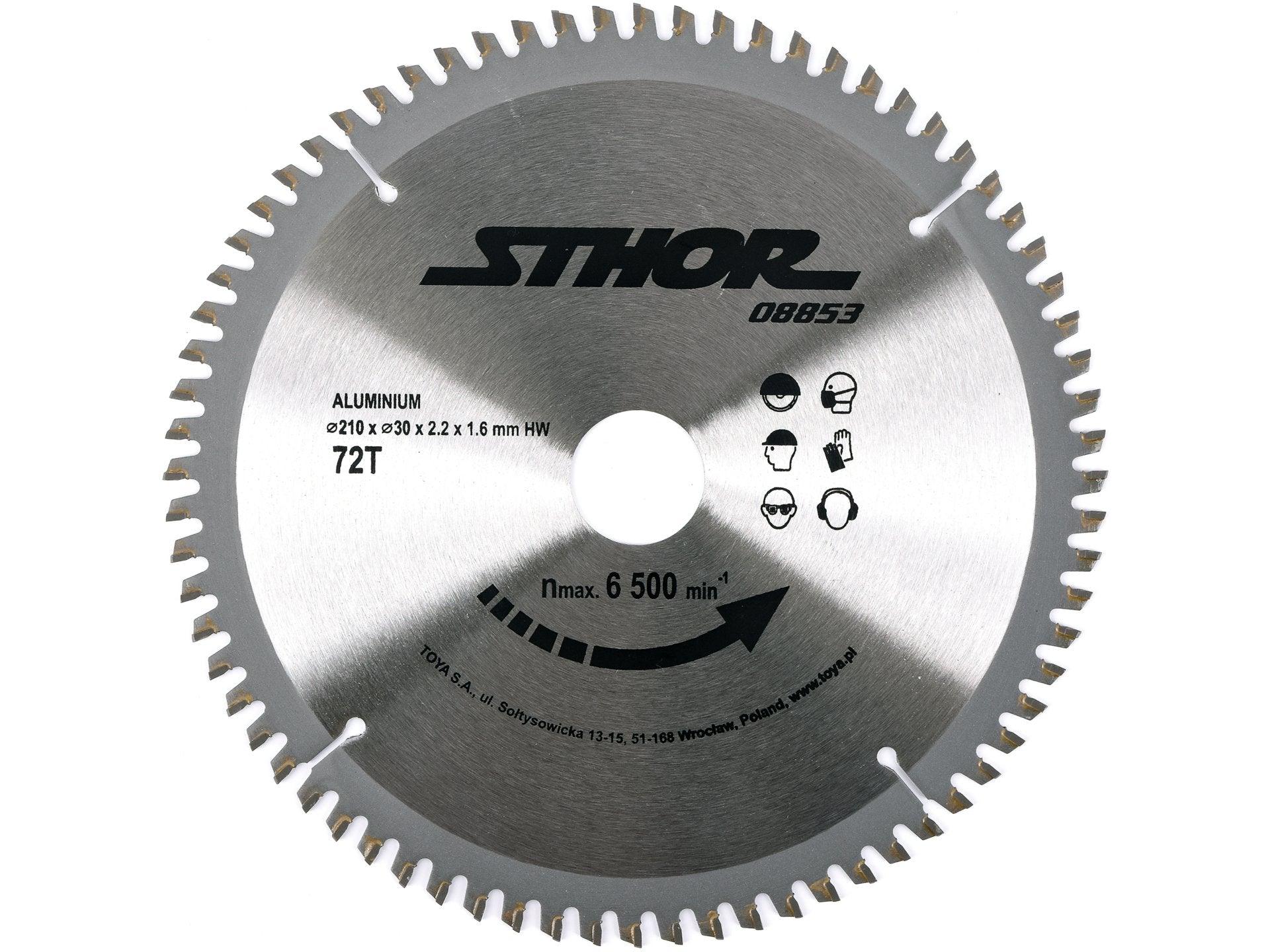 DISC FIERASTRĂU CIRCULAR PENTRU ALUMINIU D210 T72 D30 STHOR 08853