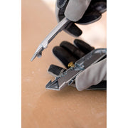 Stanley 2-10-099, Cutter metalic 99E cu lama retractabila, 160mm + 3 lame trapezoidale 62mm