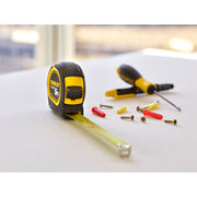 Stanley 1-30-697, ruleta Tylon 5m, tru-zero, protectie din cauciuc, anti-alunecare, 5m x 19mm