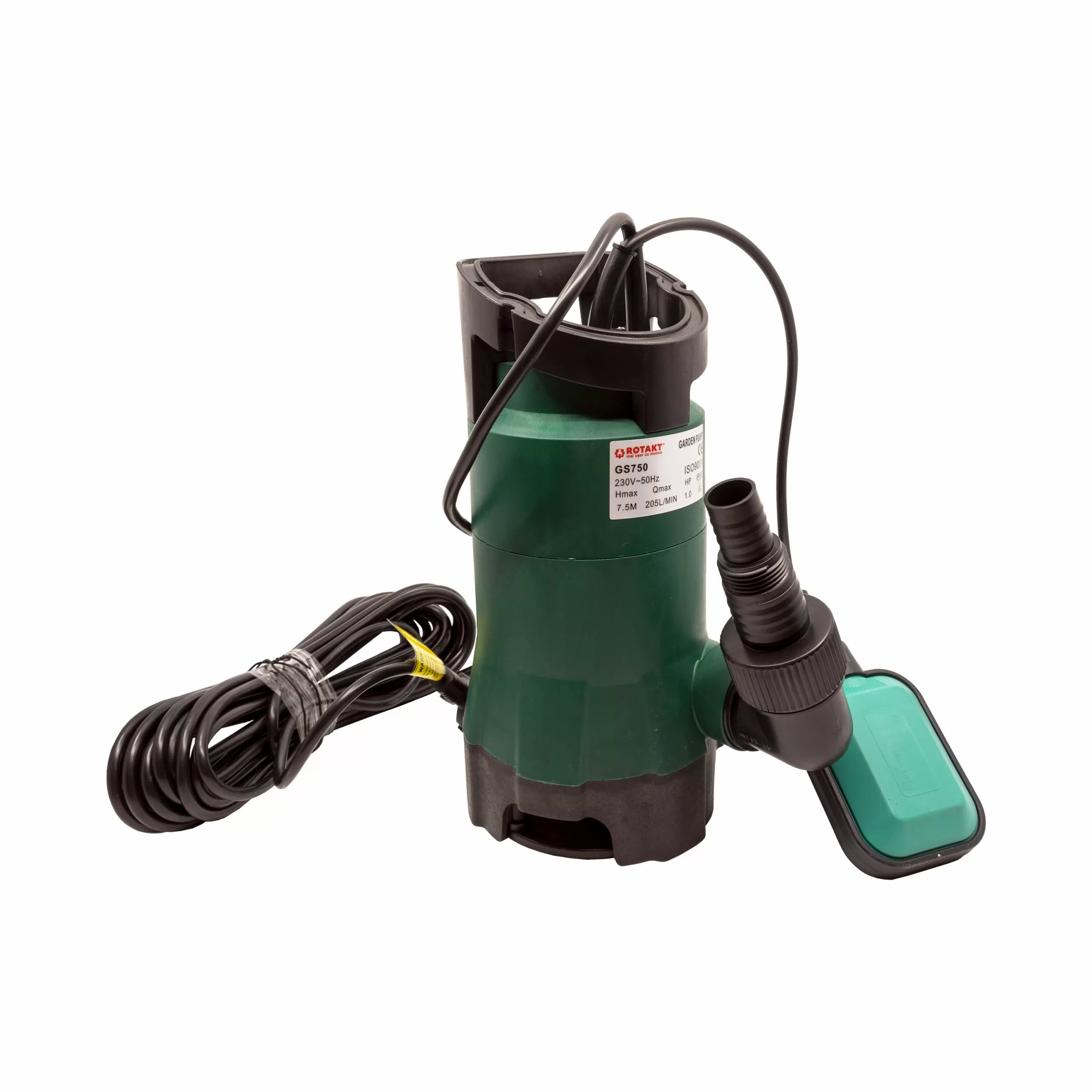 Pompă submersibilă ROTAKT GS750 pentru Apă Murdară, 1CP, Diametru racord 1.5"