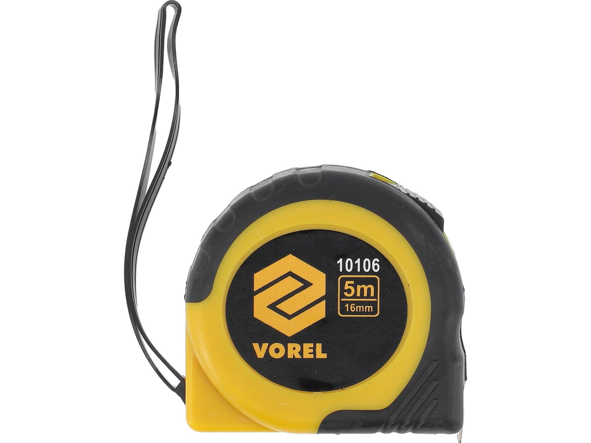 RULETĂ 5MX16MM, GALBEN - NEGRU VOREL 10106