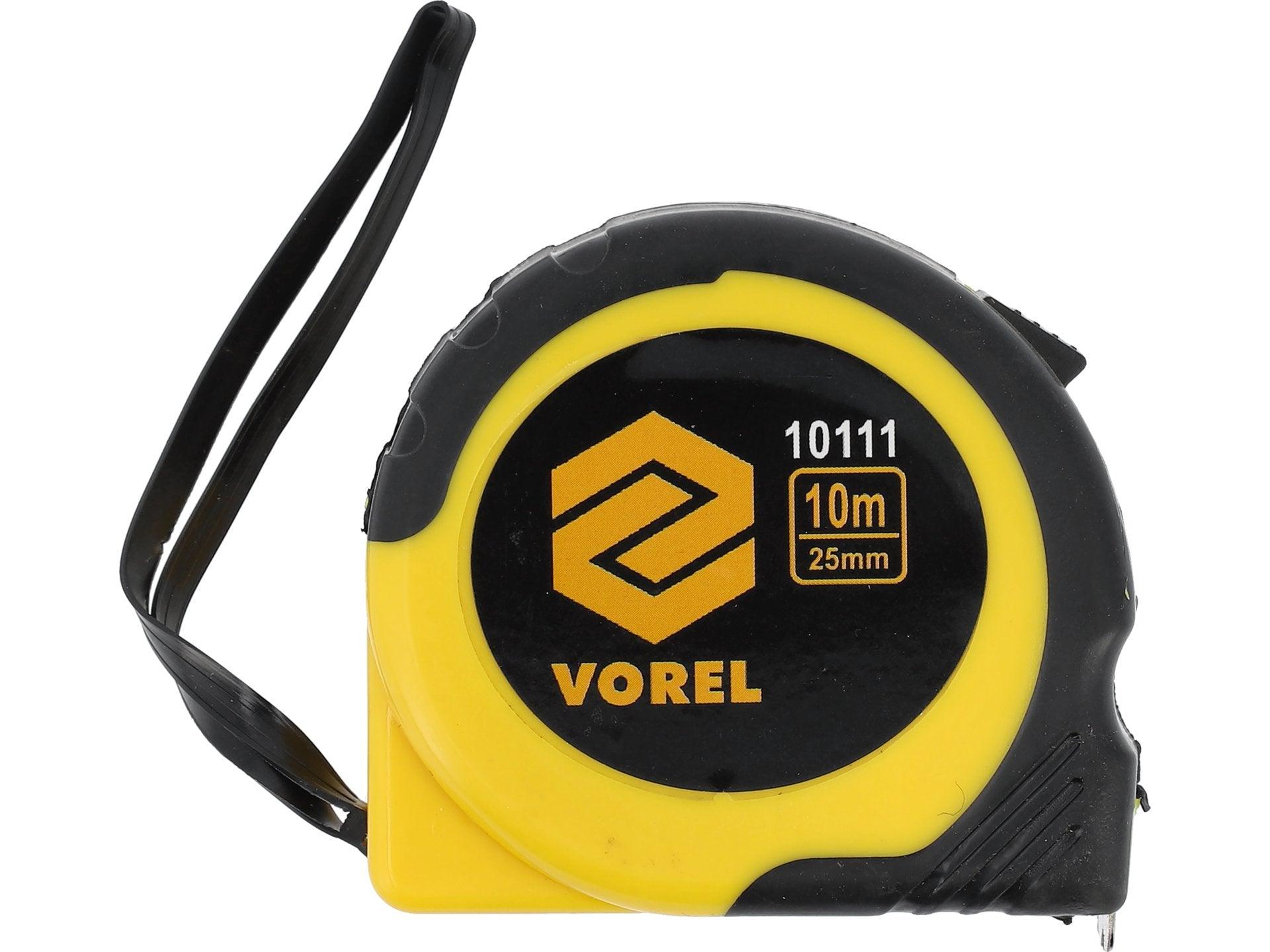RULETĂ 10MX25MM, GALBEN - NEGRU VOREL 10111