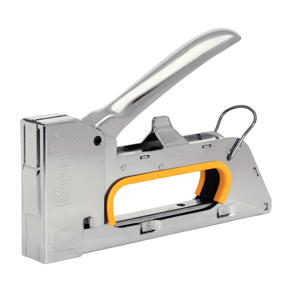 Rapid 10600521, capsator profesional tapiterie PRO R23E, tesaturi, piele, hartie etichete, functioneaza cu capse No.13 4-8mm