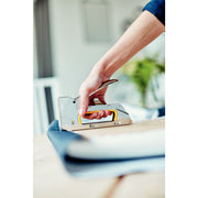 Rapid 10600521, capsator profesional tapiterie PRO R23E, tesaturi, piele, hartie etichete, functioneaza cu capse No.13 4-8mm