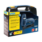 Rapid 10642912, Capsator/ciocan electric PRO R553, functional cu capse No.53 si cuie No.8, + geanta si accesorii