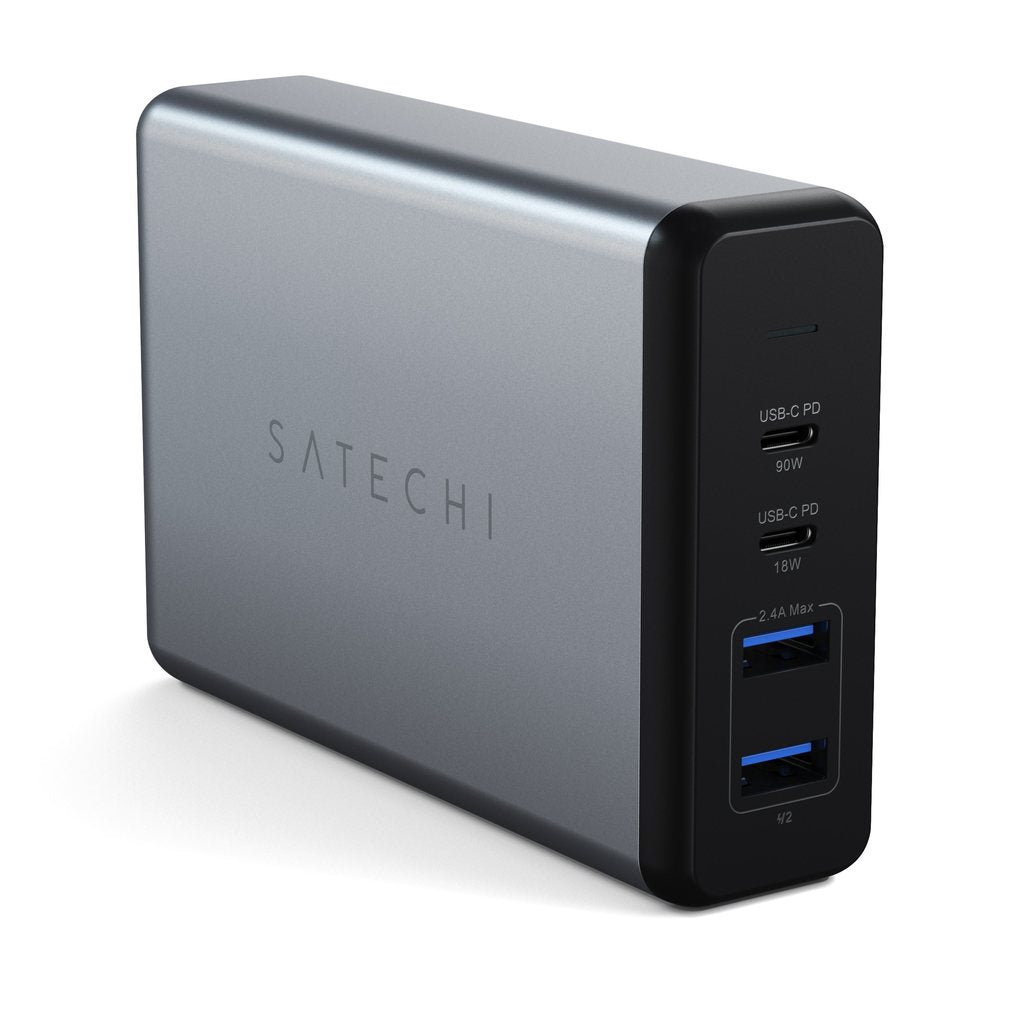Cumpara Adaptor priza Satechi 108W TYPE-C MultiPort Travel Charger (1x USB-C PD,2x USB3.0,1xQualcomm 3.0) - Space Gray de la Mesterul Minune