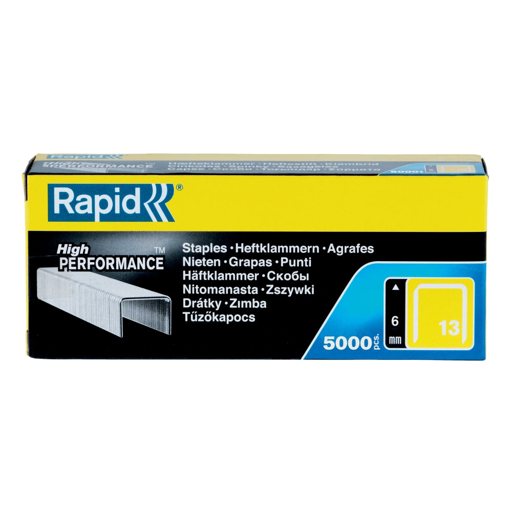 Rapid 11830700 set de 5000 de capse din sarma fina galvanizata No. 13, 6 mm