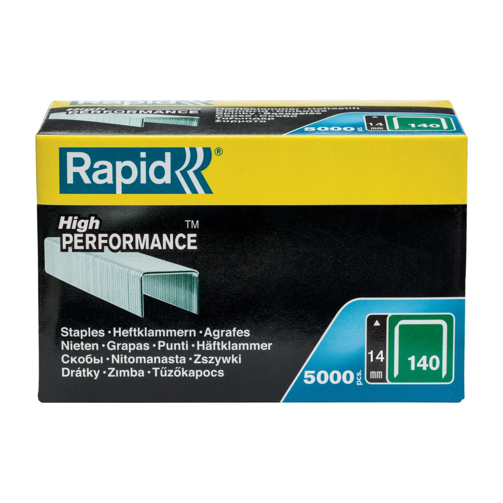 Rapid 11915611, set de 5000 de capse din sarma plata No. 140, 14 mm