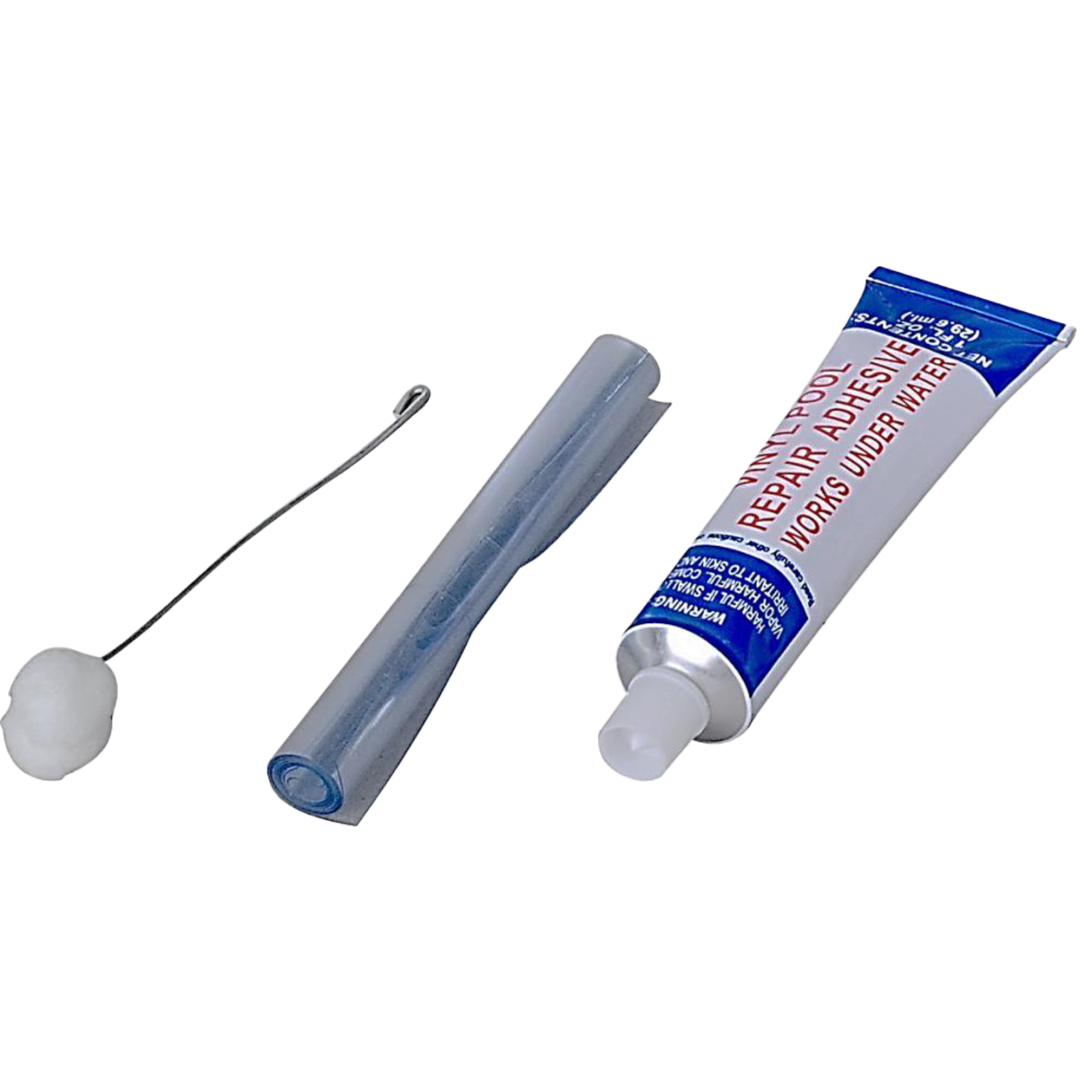 Kit reparatie piscine, lipire liner piscine, petic piscine sub apa