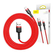 Cumpara acum Baseus Cablu Cafule USB Lightning 2,4A 0,5m (roșu) de la Mesterul Minune