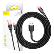 Cumpara acum Cablu USB Lightning Baseus Cafule 1.5A 2m (negru/roșu) de la Mesterul Minune