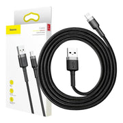 Cumpara acum Cablu Lightning USB Baseus Cafule 1,5A 2m (szaro-czarny) de la Mesterul Minune