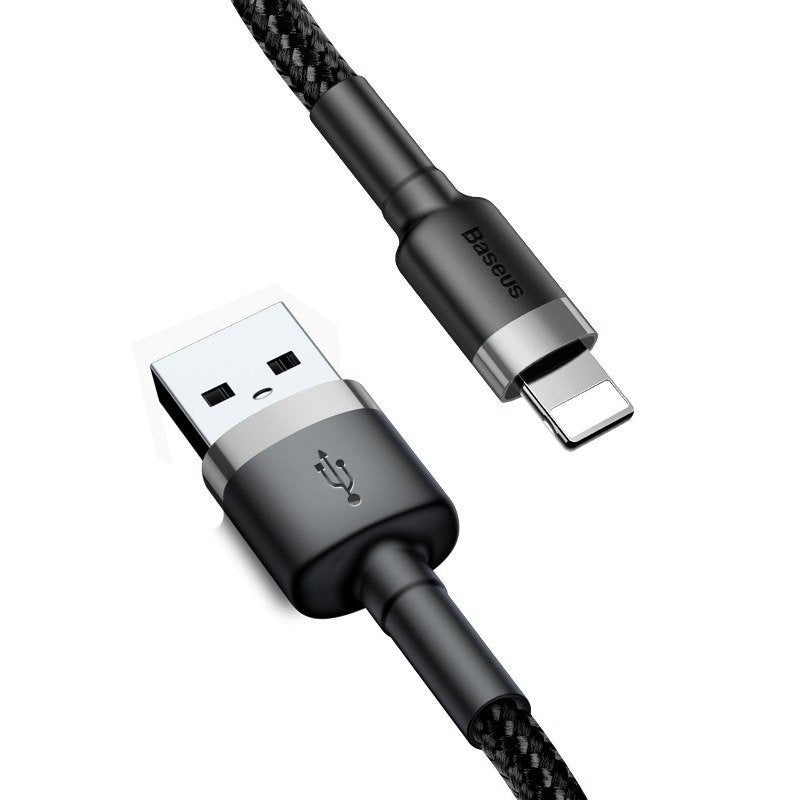 Cumpara acum Cablu Lightning USB Baseus Cafule 1,5A 2m (szaro-czarny) de la Mesterul Minune