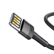 Cumpara acum Cablu USB Lightning (reversibil) Baseus Cafule 1.5A 2m (gri/negru) de la Mesterul Minune