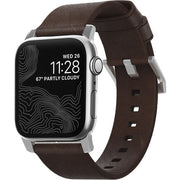 Cumpara Nomad Leather Strap Brown, silver - AW 44/42 mm de la Mesterul Minune