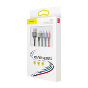 Cumpara acum Cablu USB rapid Baseus 4 în 1, USB-C/ 2x Lightning/ Micro 3,5A, 1,2m - Negru de la Mesterul Minune