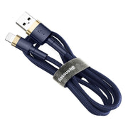 Cumpara acum Cablu USB Lightning Baseus Cafule 1.5A 2m (auriu și albastru marin) de la Mesterul Minune