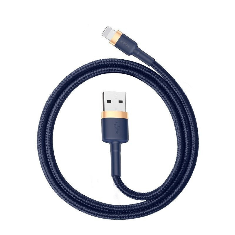 Cumpara acum Cablu USB Lightning Baseus Cafule 1.5A 2m (auriu și albastru marin) de la Mesterul Minune