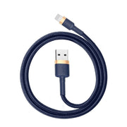 Cumpara acum Cablu USB Lightning Baseus Cafule 1.5A 2m (auriu și albastru marin) de la Mesterul Minune