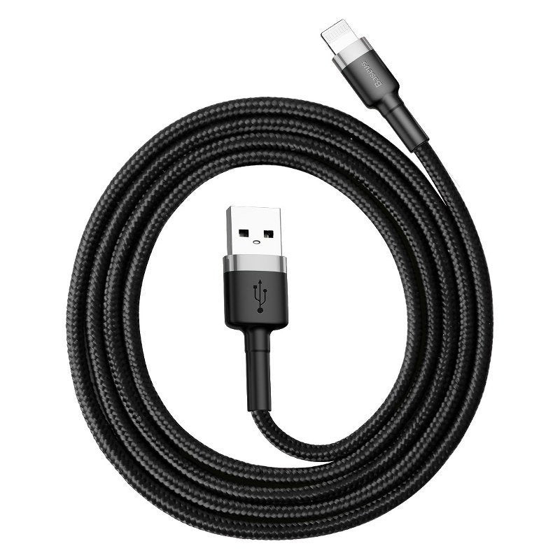 Cumpara acum Cablu Lightning USB Baseus Cafule 2,4A 0.5m (szaro-czarny) de la Mesterul Minune