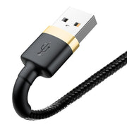 Cumpara acum Cablu USB Lightning Baseus Cafule 2.4A 1m (auriu/negru) de la Mesterul Minune