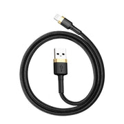 Cumpara acum Cablu USB Lightning Baseus Cafule 2.4A 1m (auriu/negru) de la Mesterul Minune
