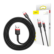 Cumpara acum Cablu USB Lightning Baseus Cafule 2A 3m (negru/roșu) de la Mesterul Minune