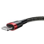 Cumpara acum Cablu USB Lightning Baseus Cafule 2A 3m (negru/roșu) de la Mesterul Minune
