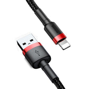 Cumpara acum Cablu USB Lightning Baseus Cafule 2A 3m (negru/roșu) de la Mesterul Minune